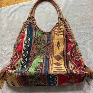 Tapestry shoulder bag